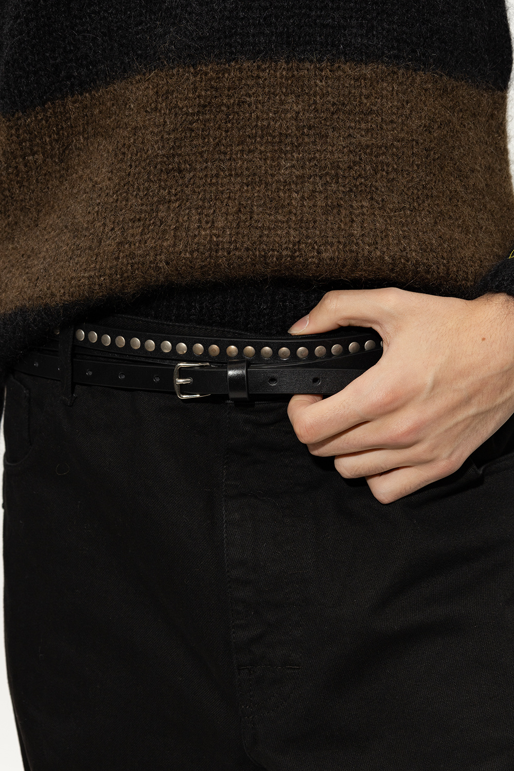 Leather belt Ann Demeulemeester - SchaferandweinerShops
